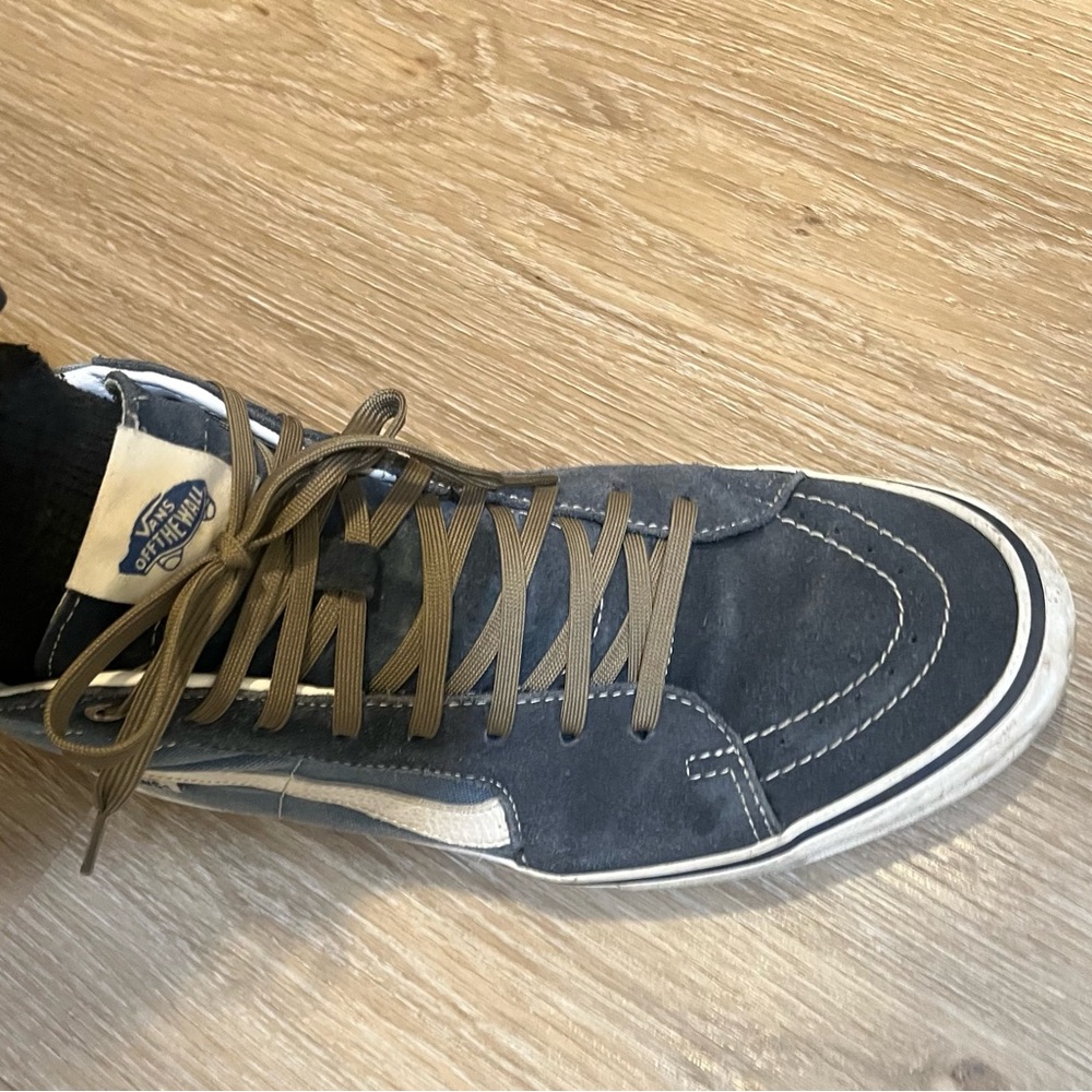 Vans Sk8-Hi Pro Blue & White core classic High Tops skateboard Pop Cush insoles - Picture 4 of 13